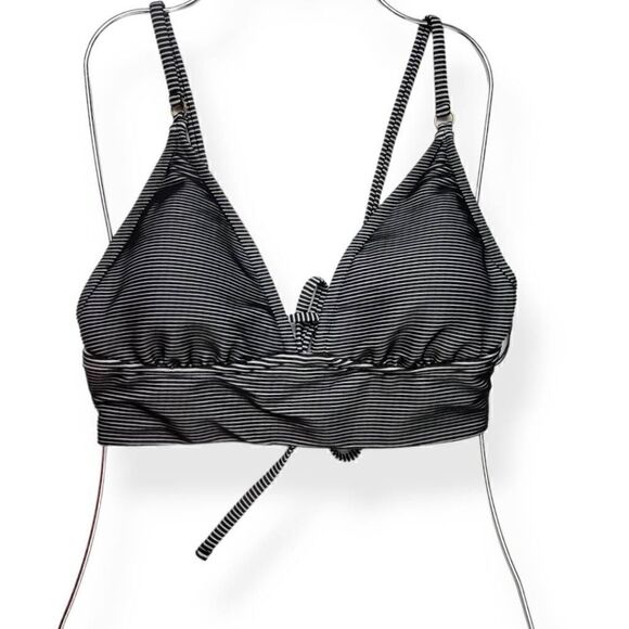 Shade & Shade Striped Bralette Bikini Top Large 12-14 - Picture 1 of 5